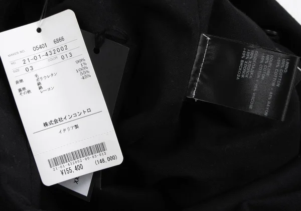 ANN DEMEULEMEESTE Wool Strap Design Jacket K-165685_016