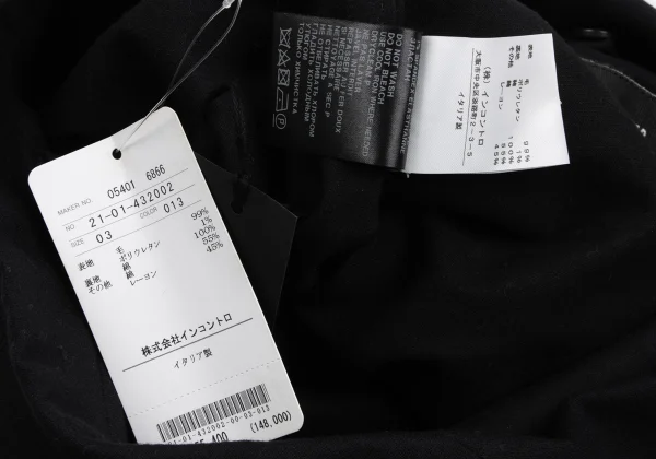 ANN DEMEULEMEESTE Wool Strap Design Jacket K-165685_017