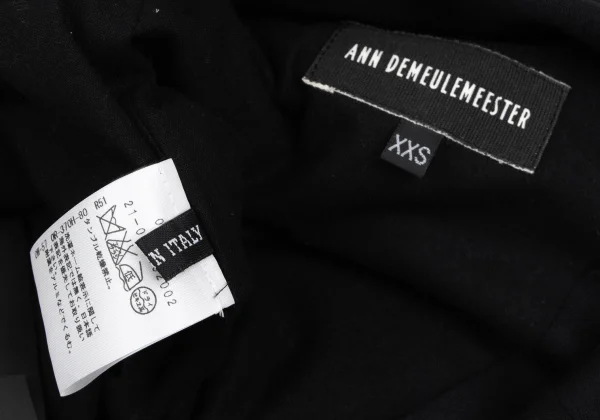 ANN DEMEULEMEESTE Wool Strap Design Jacket K-165685_018