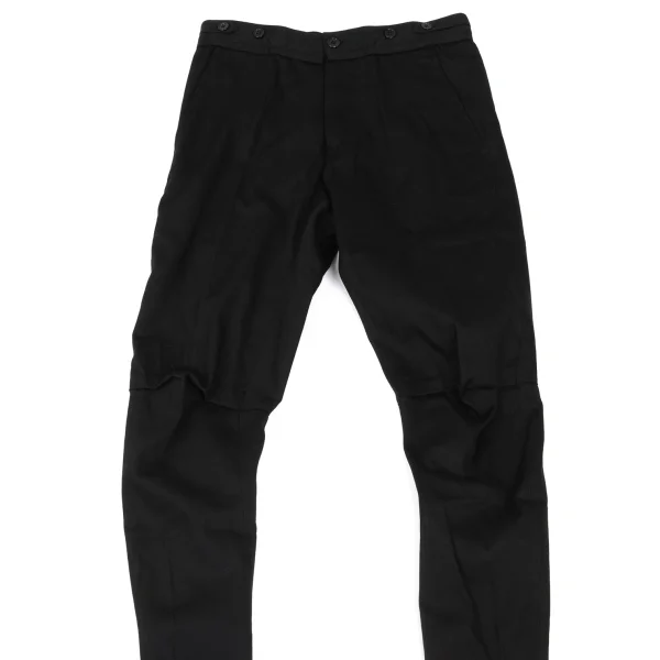 ANN DEMEULEMEESTE Cotton Knee-tuck Stretch Pants K-165688_002