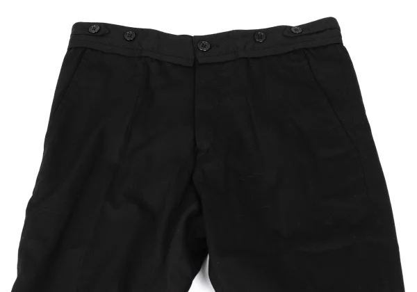 ANN DEMEULEMEESTE Cotton Knee-tuck Stretch Pants K-165688_003