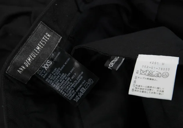 ANN DEMEULEMEESTE Cotton Knee-tuck Stretch Pants K-165688_016