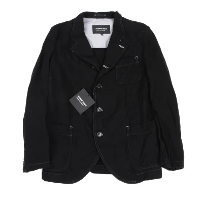 COMME des GARCONS HOMME DEUX Dyed Cashmere Blend Wool Patch Pocket Jacket