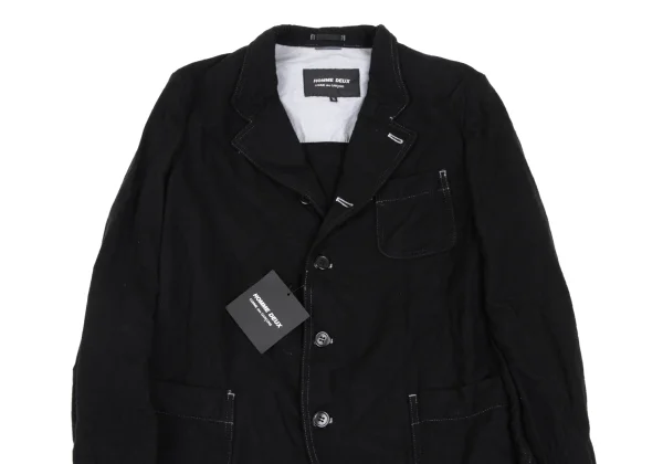 COMME des GARCONS HOMME DEUX Dyed Cashmere Blend Wool Patch Pocket Jacket K-165690_002