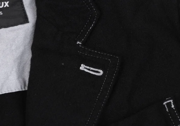 COMME des GARCONS HOMME DEUX Dyed Cashmere Blend Wool Patch Pocket Jacket K-165690_004