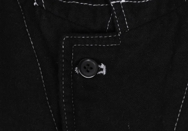 COMME des GARCONS HOMME DEUX Dyed Cashmere Blend Wool Patch Pocket Jacket K-165690_006