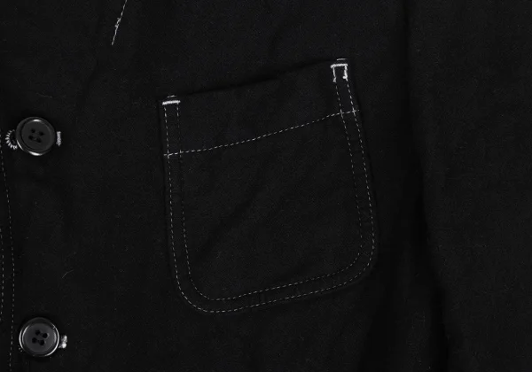 COMME des GARCONS HOMME DEUX Dyed Cashmere Blend Wool Patch Pocket Jacket K-165690_007