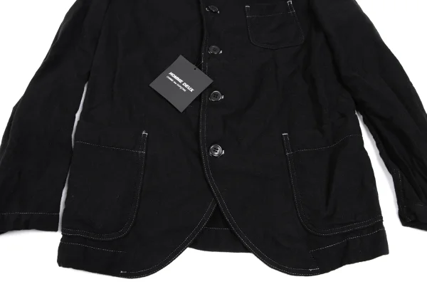 COMME des GARCONS HOMME DEUX Dyed Cashmere Blend Wool Patch Pocket Jacket K-165690_010