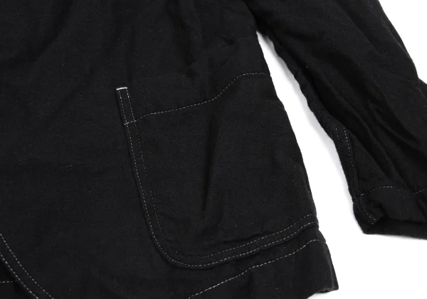 COMME des GARCONS HOMME DEUX Dyed Cashmere Blend Wool Patch Pocket Jacket K-165690_011