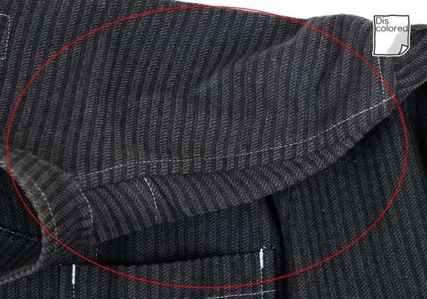 COMME des GARCONS HOMME Striped Stand Collar Jacket K-165691_007