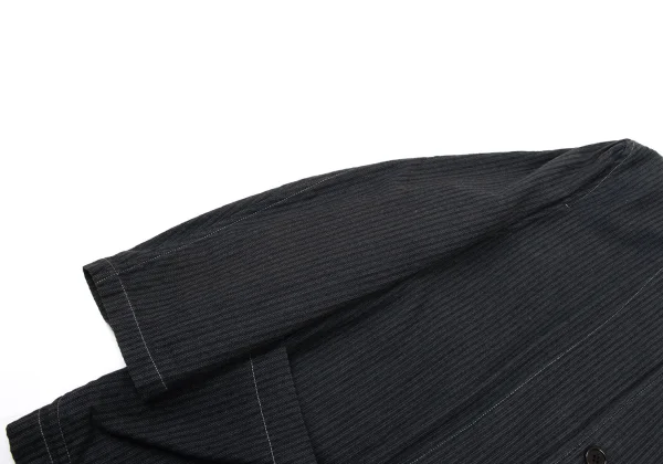 COMME des GARCONS HOMME Striped Stand Collar Jacket K-165691_009