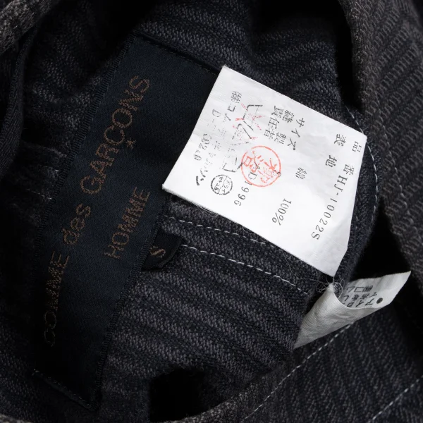 COMME des GARCONS HOMME Striped Stand Collar Jacket K-165691_019