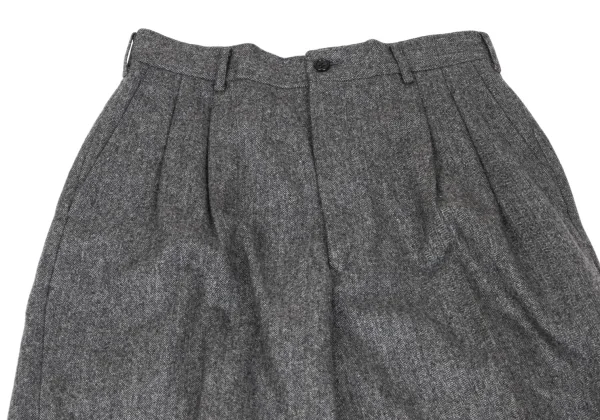 COMME des GARCONS HOMME Wool Herringbone Two Tuck Pants K-165694_002