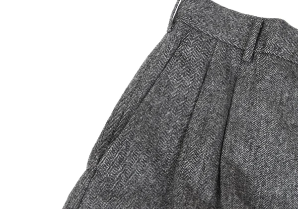 COMME des GARCONS HOMME Wool Herringbone Two Tuck Pants K-165694_003