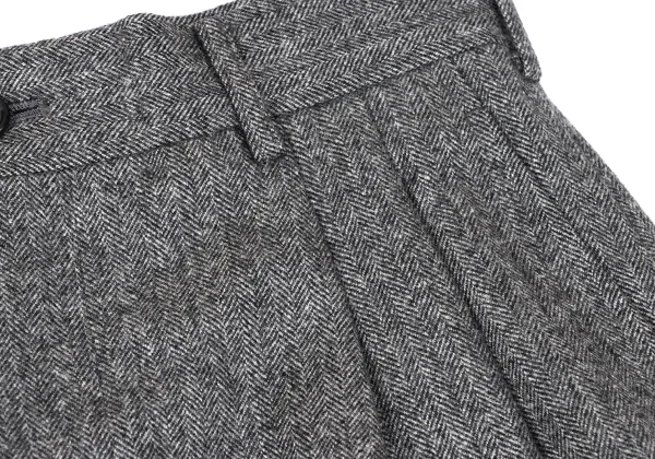 COMME des GARCONS HOMME Wool Herringbone Two Tuck Pants K-165694_004