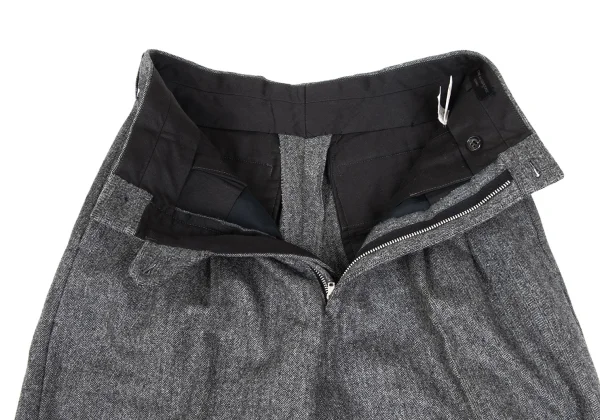 COMME des GARCONS HOMME Wool Herringbone Two Tuck Pants K-165694_006