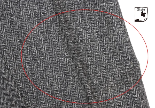 COMME des GARCONS HOMME Wool Herringbone Two Tuck Pants K-165694_008