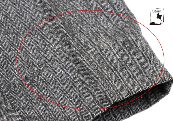 COMME des GARCONS HOMME Wool Herringbone Two Tuck Pants K-165694_009