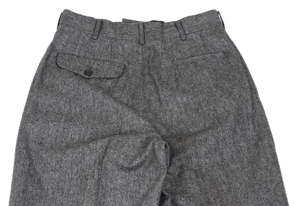 COMME des GARCONS HOMME Wool Herringbone Two Tuck Pants K-165694_013