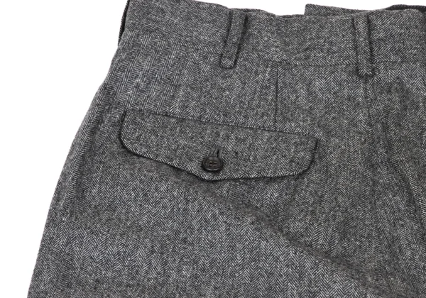 COMME des GARCONS HOMME Wool Herringbone Two Tuck Pants K-165694_014