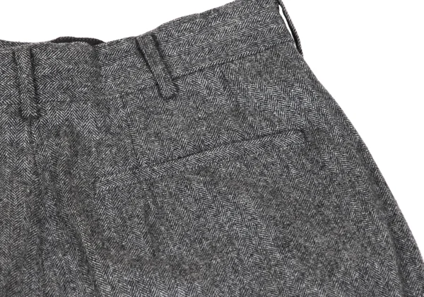 COMME des GARCONS HOMME Wool Herringbone Two Tuck Pants K-165694_015