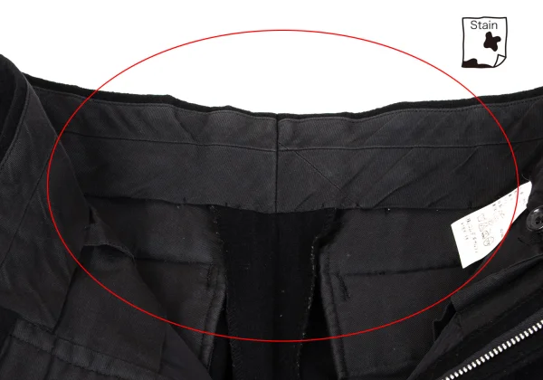 COMME des GARCONS HOMME Wool Two Tuck Double Pants K-165695_007