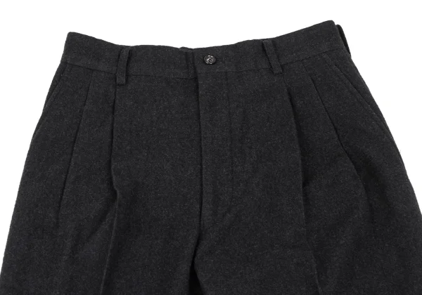 COMME des GARCONS HOMME Wool Two Tuck Double Pants K-165696_002