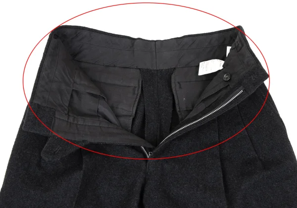 COMME des GARCONS HOMME Wool Two Tuck Double Pants K-165696_006
