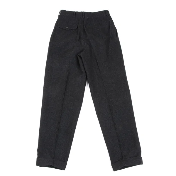 COMME des GARCONS HOMME Wool Two Tuck Double Pants K-165696_010
