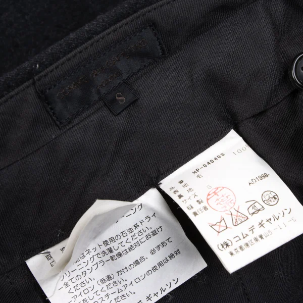 COMME des GARCONS HOMME Wool Two Tuck Double Pants K-165696_016
