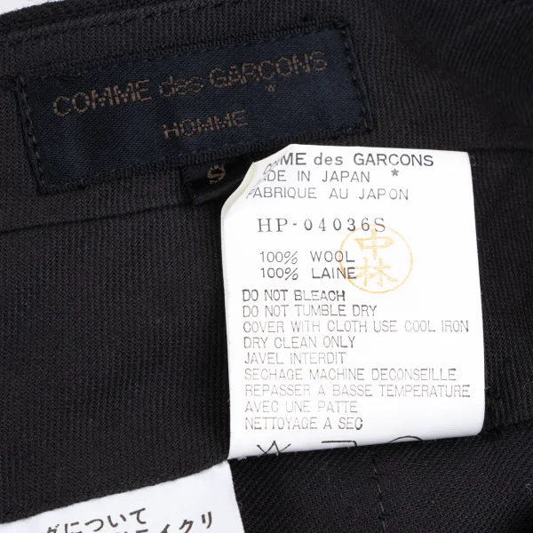 COMME des GARCONS HOMME Wool Shadow Plaid Pants K-165698_012
