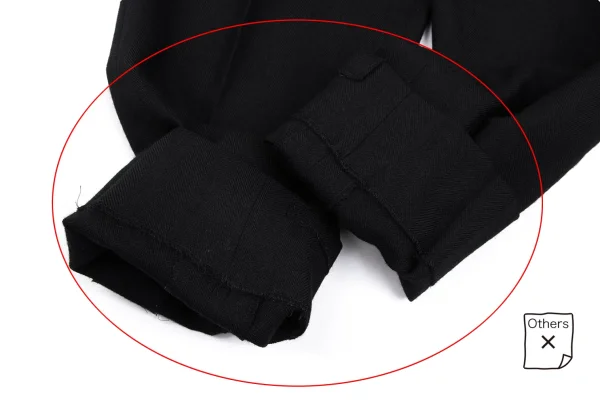 COMME des GARCONS HOMME Wool Shadow Herringbone Pants K-165699_008