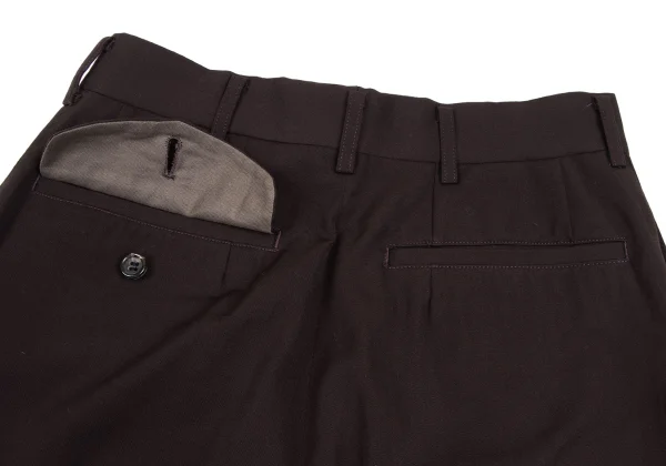 COMME des GARCONS HOMME Wool Gaba Two Tuck Pants K-165700_010