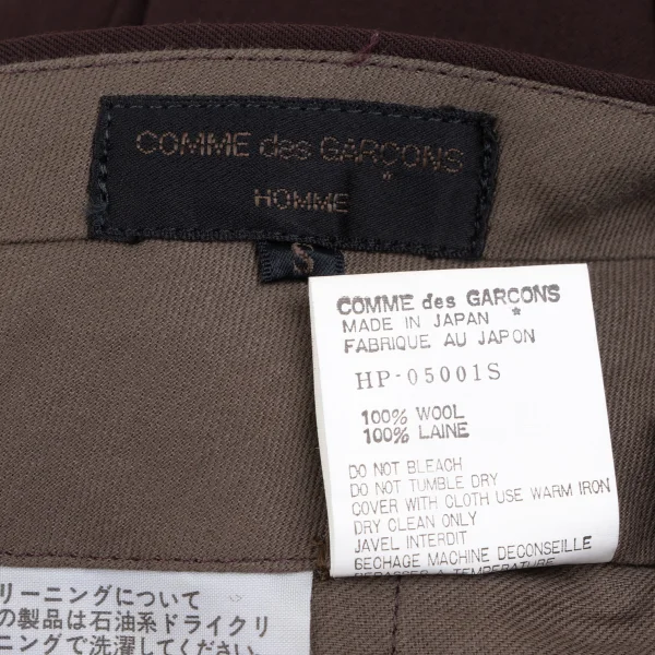 COMME des GARCONS HOMME Wool Gaba Two Tuck Pants K-165700_011