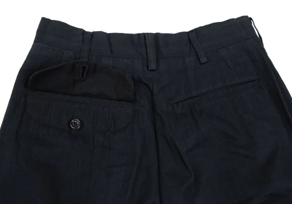 COMME des GARCONS HOMME Cotton Shadow Herringbone Two Tuck Pants K-165701_011