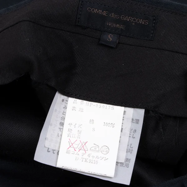 COMME des GARCONS HOMME Cotton Shadow Herringbone Two Tuck Pants K-165701_014