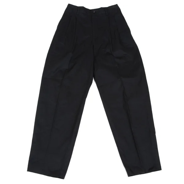 COMME des GARCONS HOMME Cotton Two Tuck Pants Black S K-165702_001