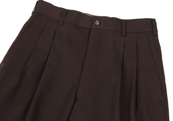 COMME des GARCONS HOMME PLUS Wool Gaba Two Tuck Pants K-165708_002
