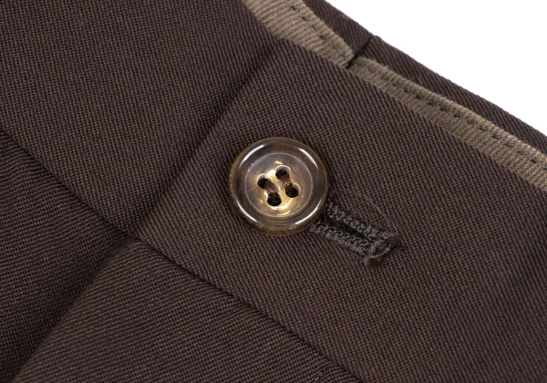 COMME des GARCONS HOMME PLUS Wool Gaba Two Tuck Pants K-165708_004