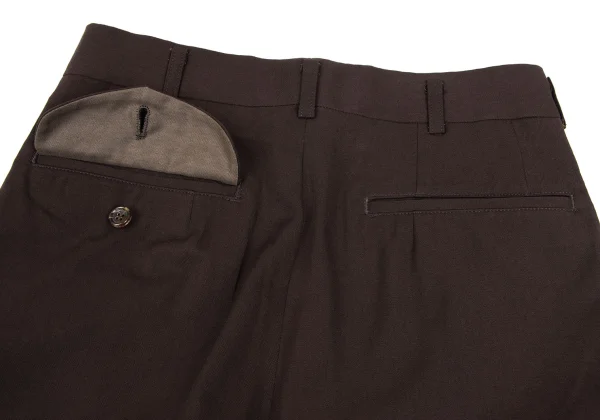 COMME des GARCONS HOMME PLUS Wool Gaba Two Tuck Pants K-165708_010