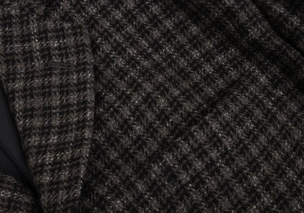 COMME des GARCONS HOMME PLUS Wool Check Tweed Gather Jacket K-165713_004
