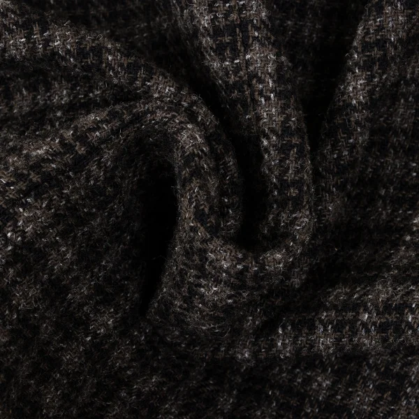 COMME des GARCONS HOMME PLUS Wool Check Tweed Gather Jacket K-165713_012