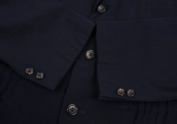 COMME des GARCONS HOMME PLUS Wool Gaba Gather Jacket K-165714_007