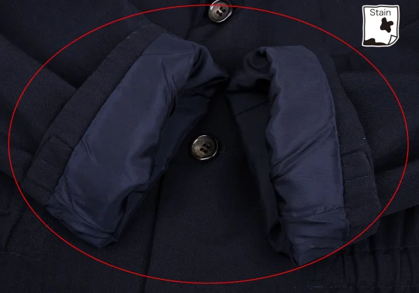 COMME des GARCONS HOMME PLUS Wool Gaba Gather Jacket K-165714_008