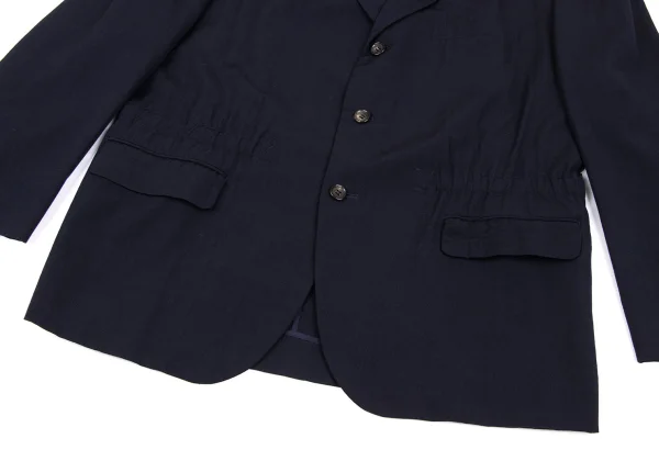 COMME des GARCONS HOMME PLUS Wool Gaba Gather Jacket K-165714_009