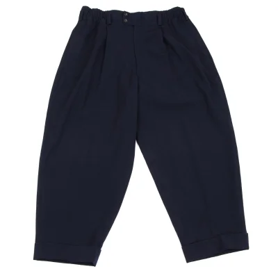 COMME des GARCONS HOMME PLUS Wool Gaba Waist Gathered Wide Double Pants