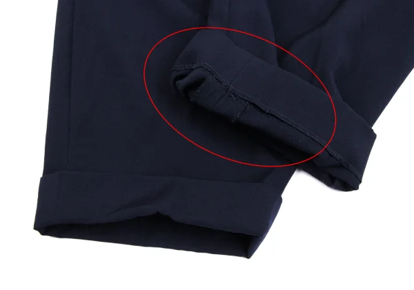 COMME des GARCONS HOMME PLUS Wool Gaba Waist Gathered Wide Double Pants K-165717_008