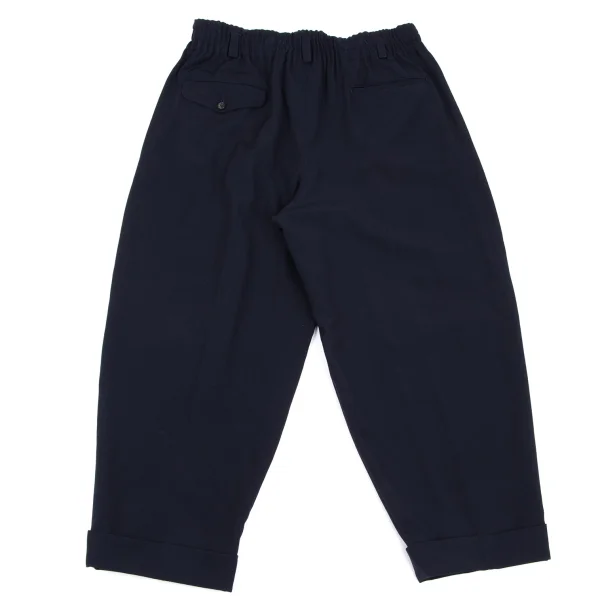 COMME des GARCONS HOMME PLUS Wool Gaba Waist Gathered Wide Double Pants K-165717_010