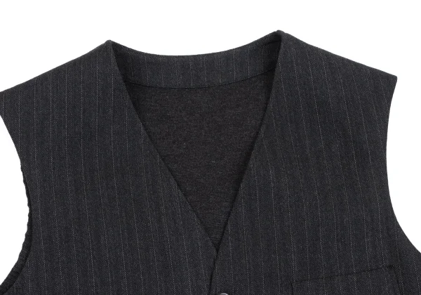 KENZO HOMME Wool Back Knit Striped Vest K-165720_002