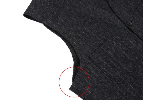 KENZO HOMME Wool Back Knit Striped Vest K-165720_003